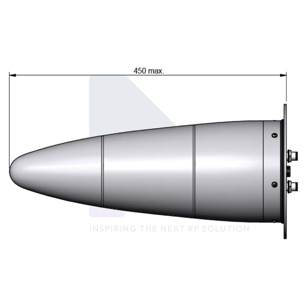 Dual port circular polarised antenna for Counter-UAS applications (SPRL-A0010)