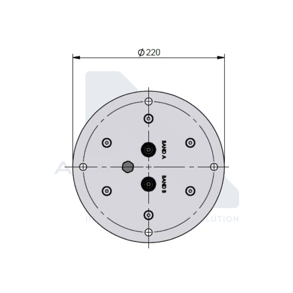 Dual port circular polarised antenna for Counter-UAS applications (SPRL-A0010)