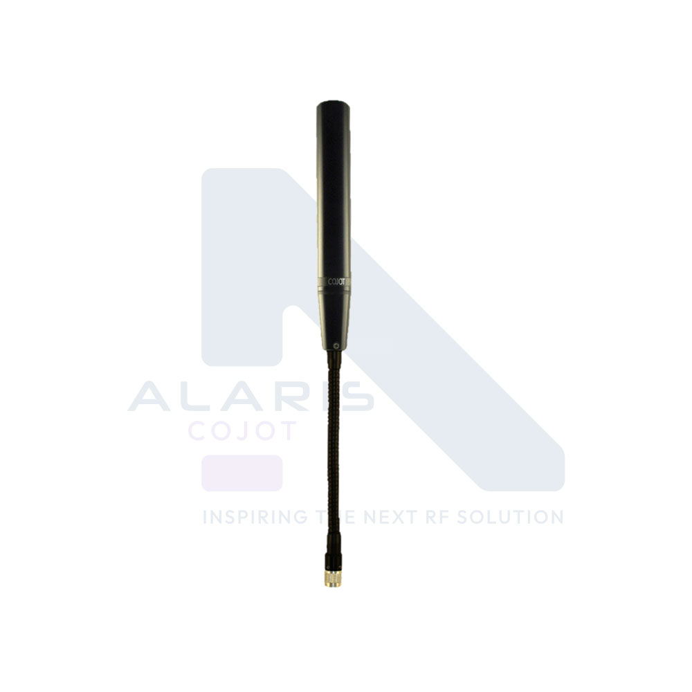 High performance manpack antenna with flexible gooseneck