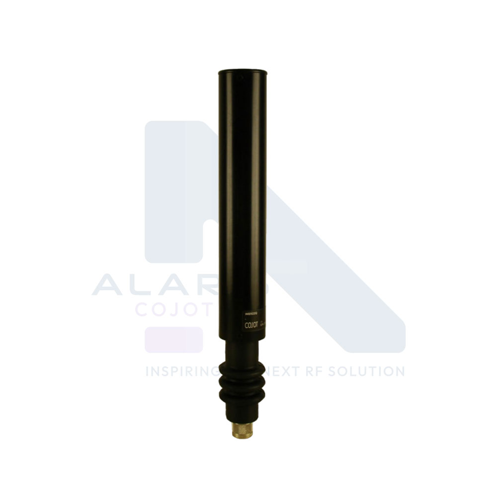 Portable manpack antennawith shock absorption spring or gooseneck