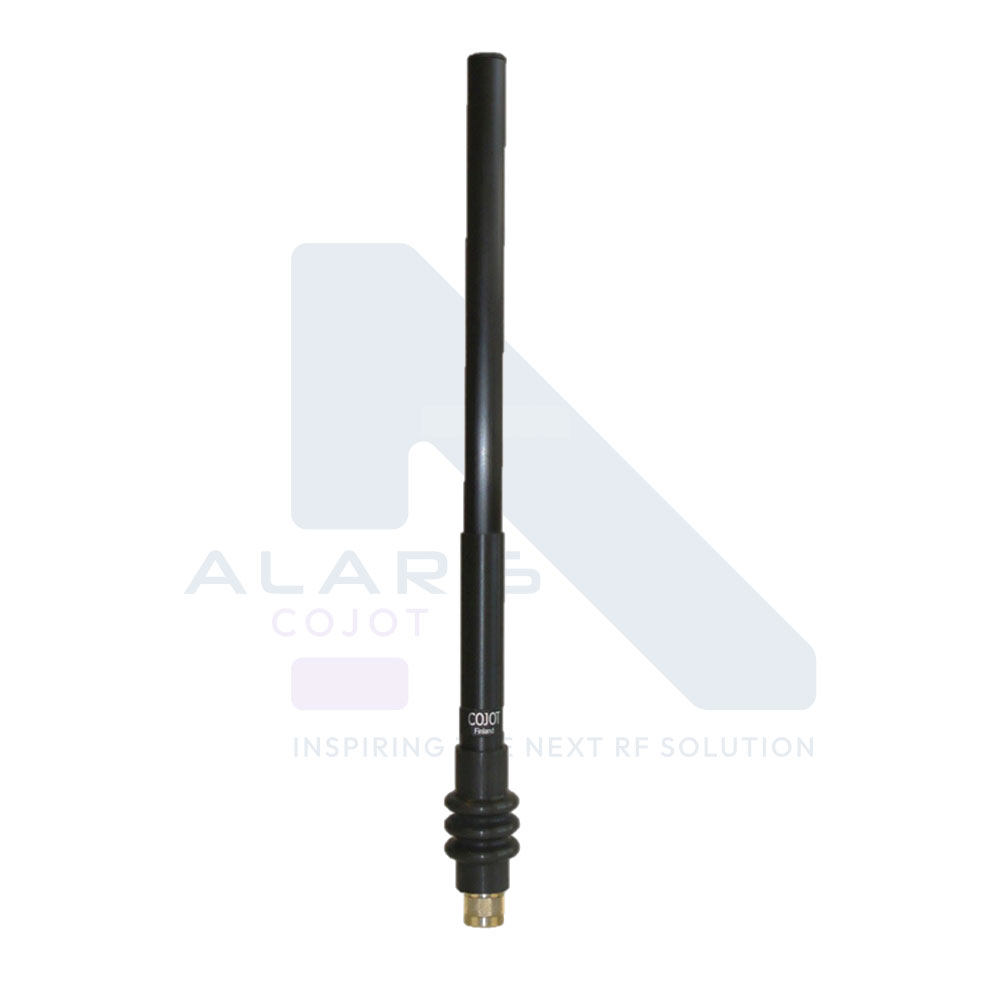 Manpack antenna with shock absorption spring