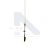 Manpack antenna with a flexible tape radiator and a gooseneck