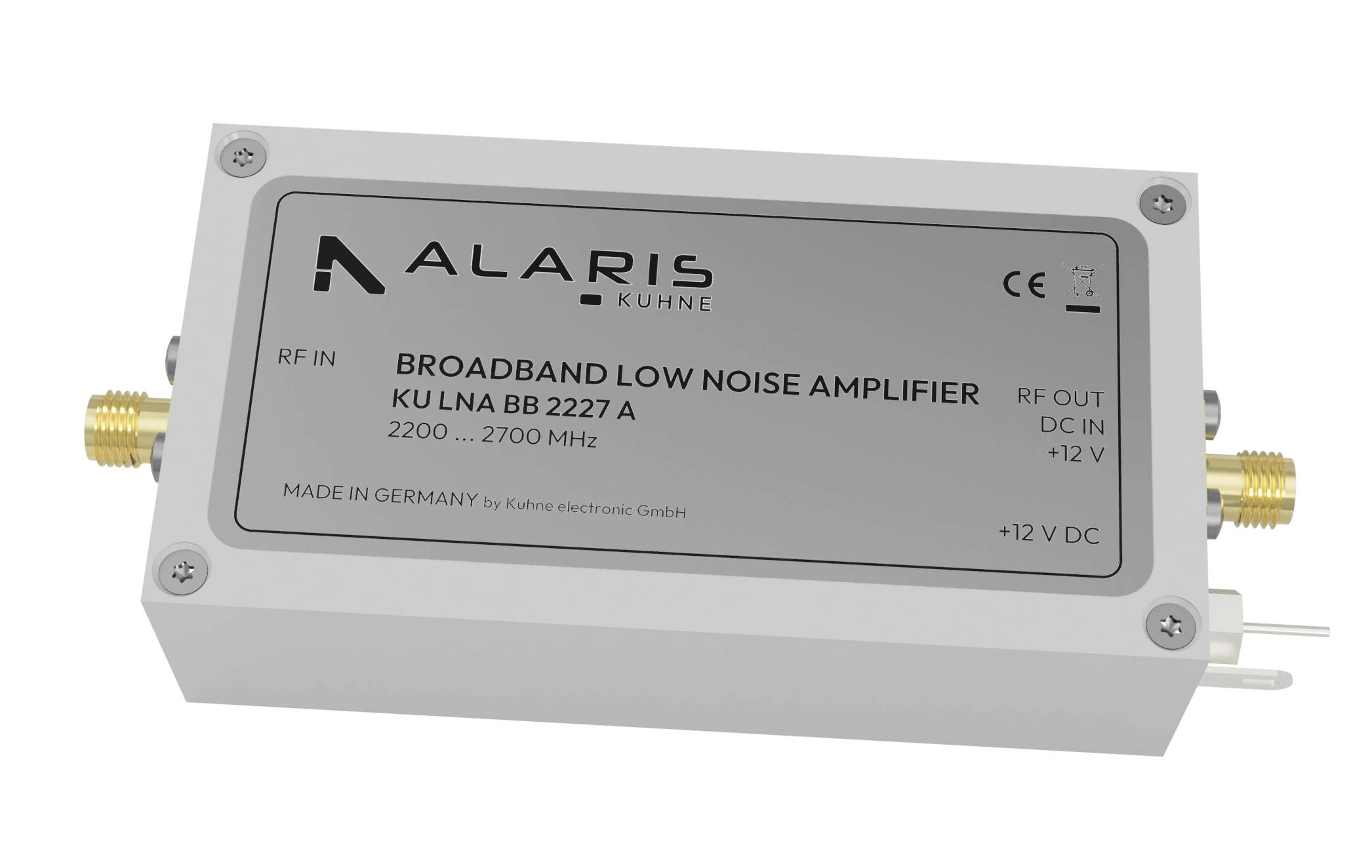 Low Noise Broadband Amplifier, 2200 ... 2700 MHz (KU LNA BB 2227 A)