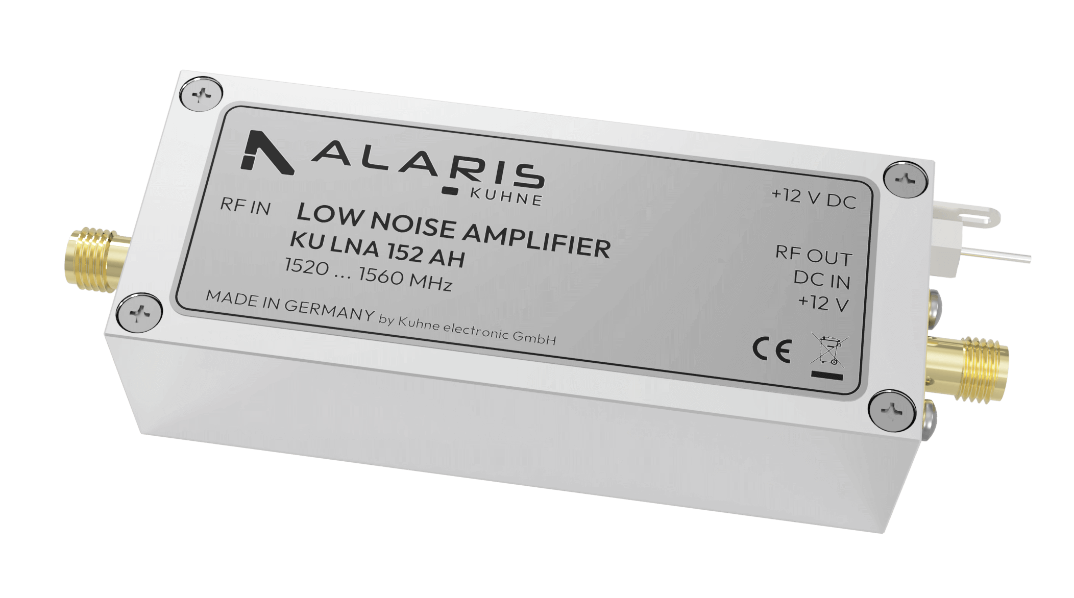 Super Low Noise Amplifier, 1520 ... 1560 MHz (KU LNA 152 AH)