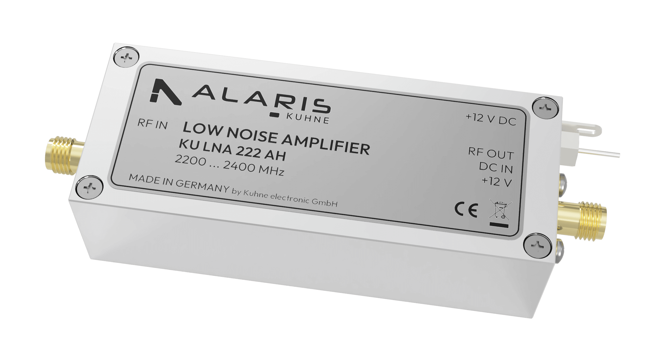 Super Low Noise Amplifier, 2200 ... 2400 MHz (KU LNA 222 AH)