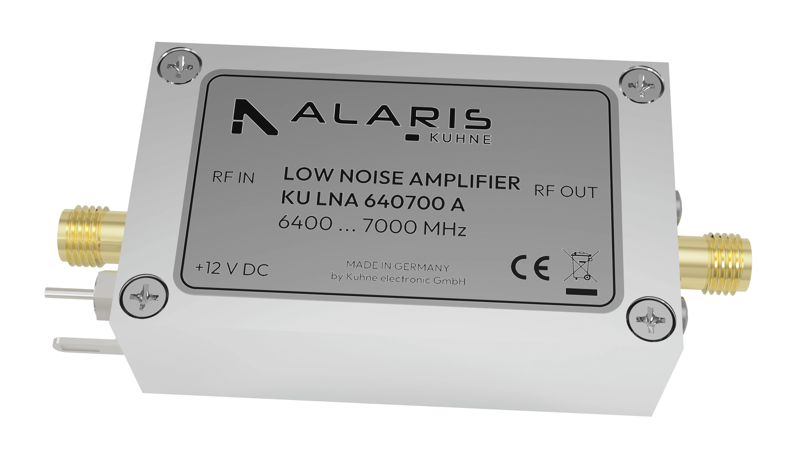 Low Noise Broadband Amplifier, 6400 ... 7000 MHz (KU LNA 640700 A)
