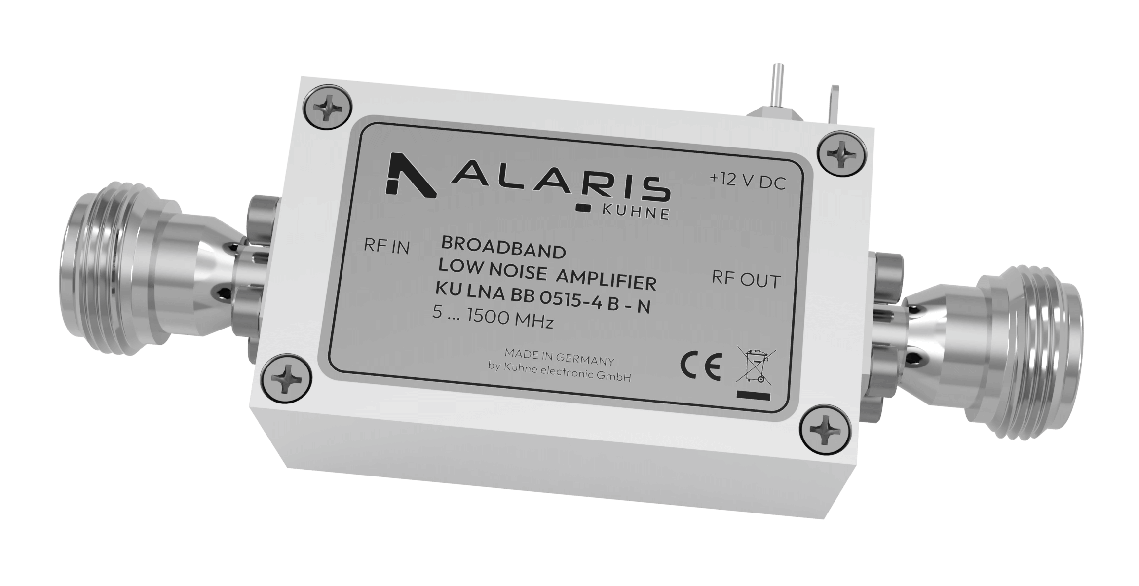 Broadband Amplifier, 5 ... 1500 MHz (KU LNA BB 0515 - 4 B N)