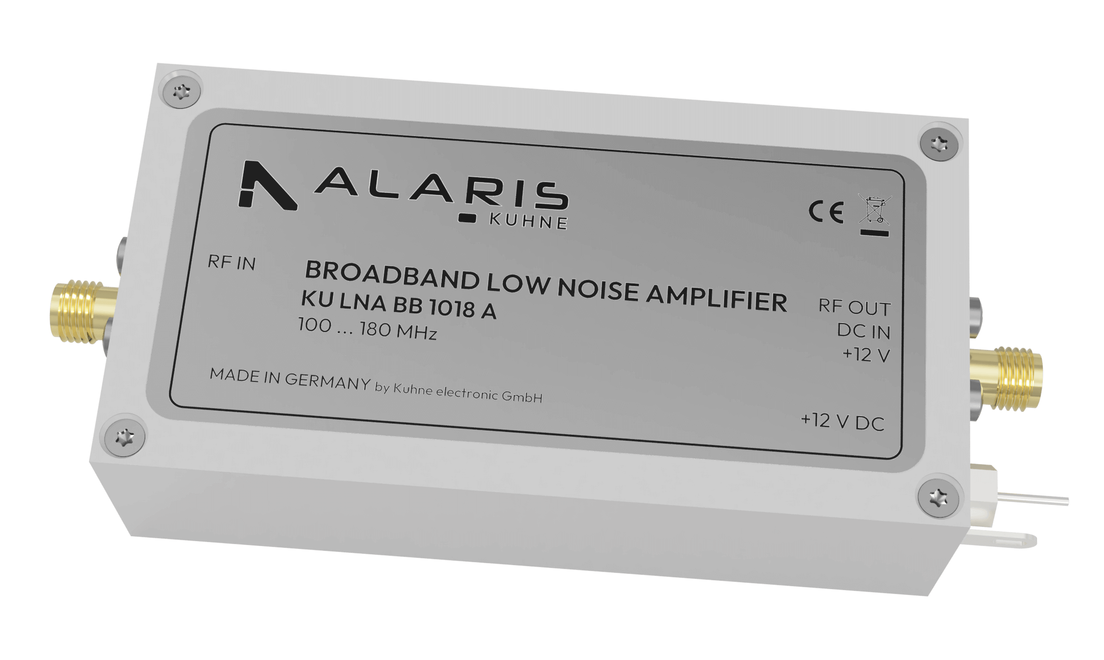 Low Noise Broadband Amplifier, 100 ... 180 MHz (KU LNA BB 1018 A)
