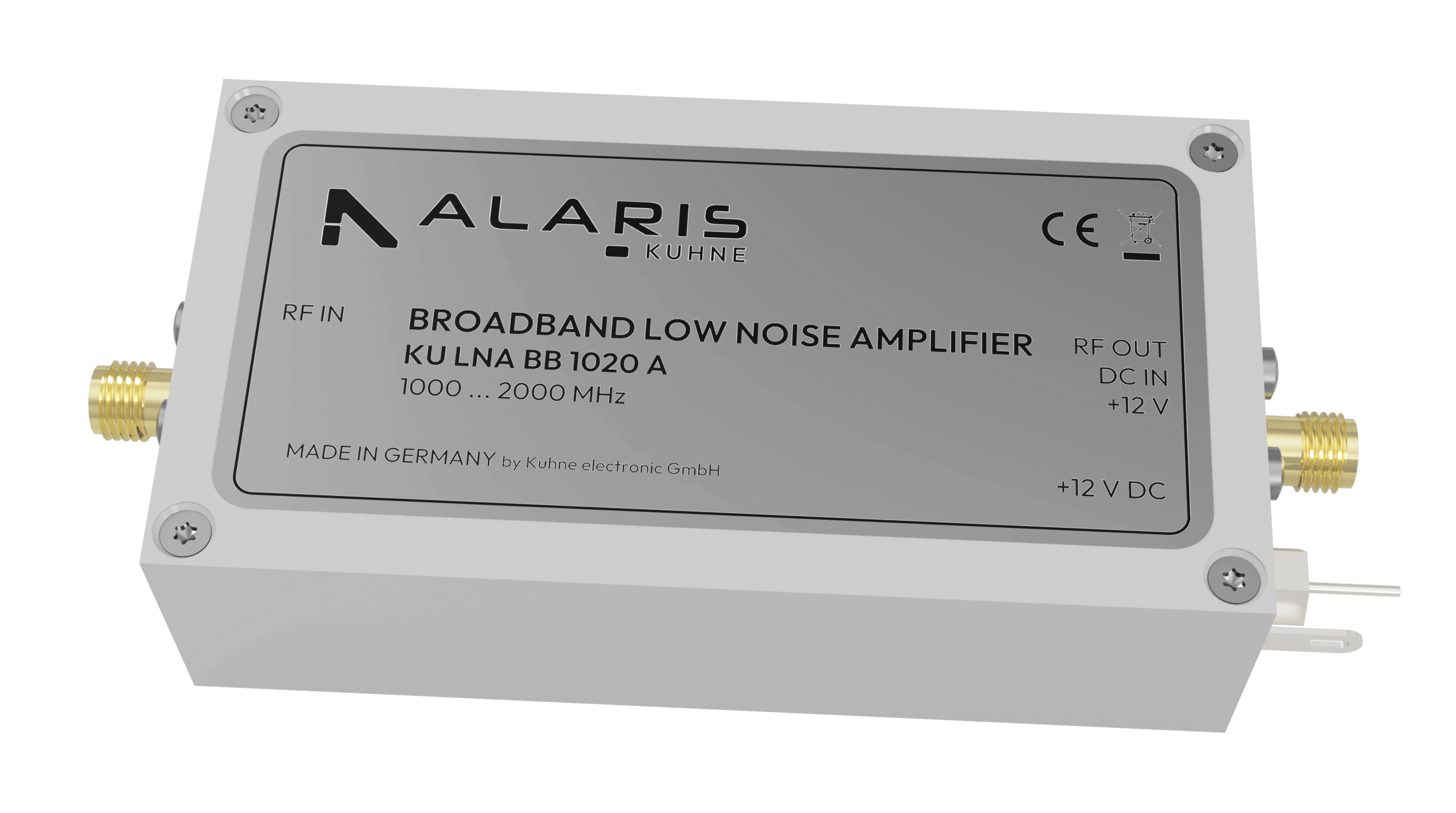 Low Noise Broadband Amplifier, 1000 ... 2000 MHz (KU LNA BB 1020 A)