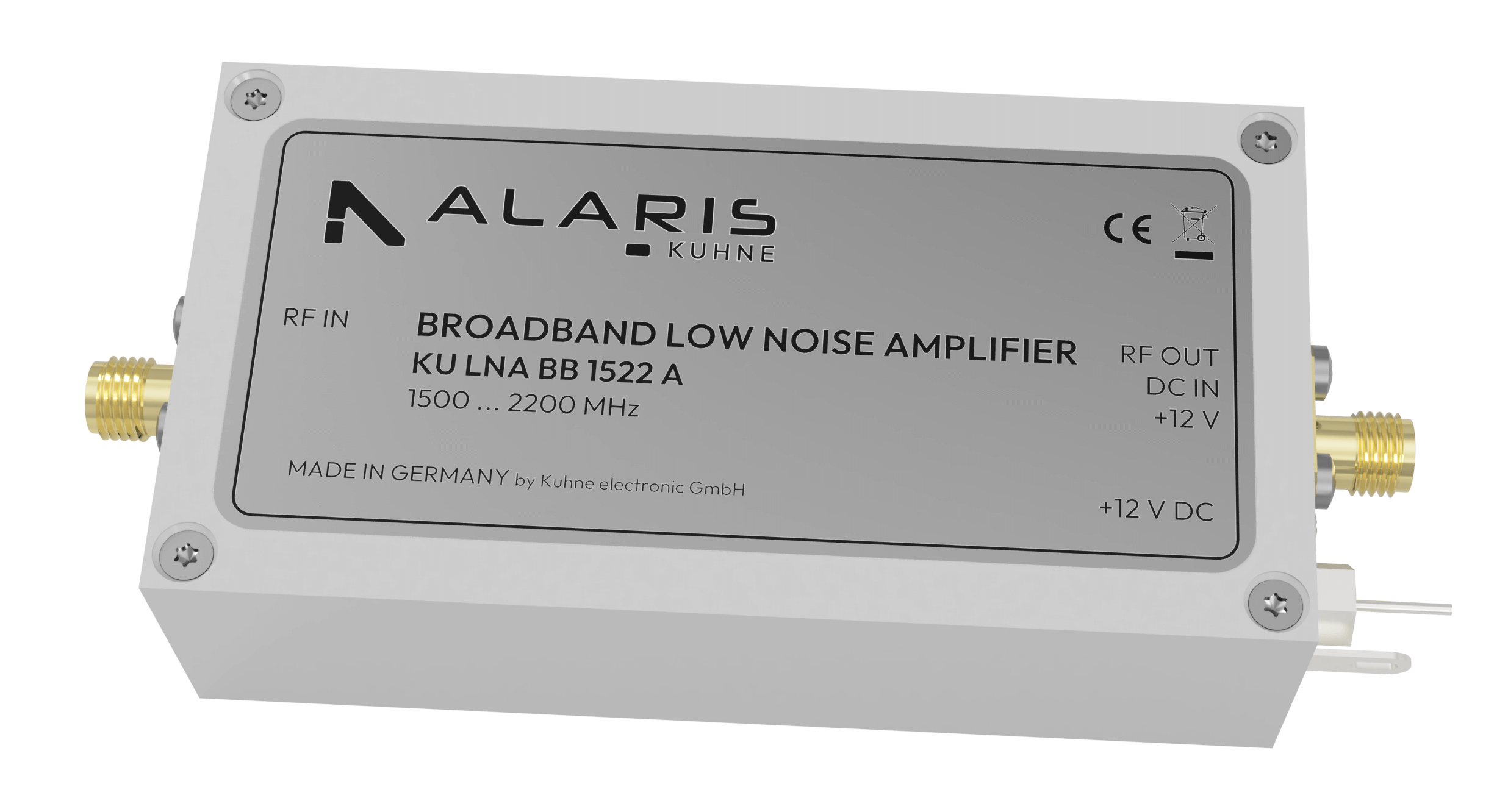 Low Noise Broadband Amplifier, 1500 ... 2200 MHz (KU LNA BB 1522 A)