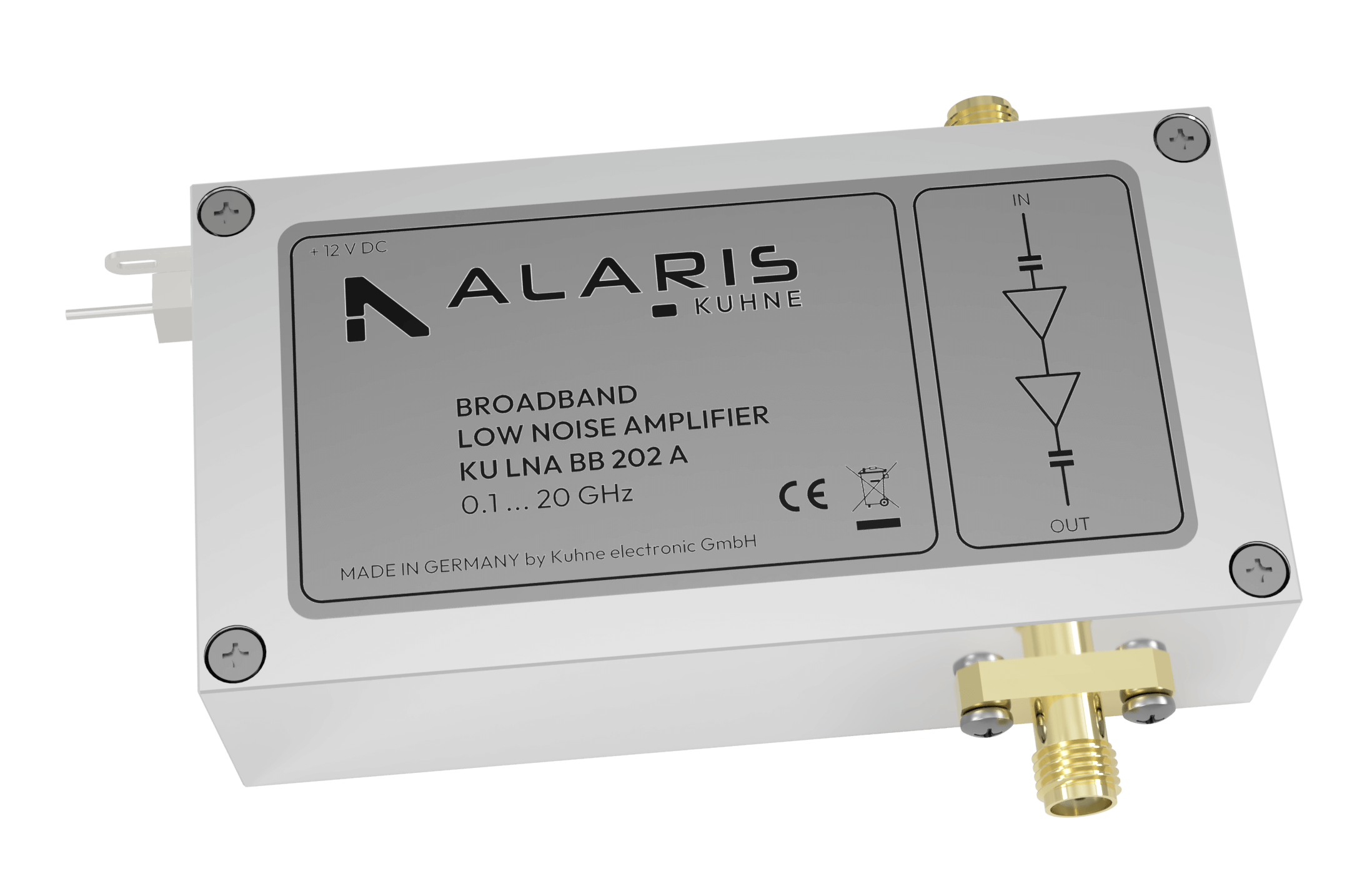 Low Noise Broadband Preamplifier, 100 ... 20000 MHz (KU LNA BB 202 A)