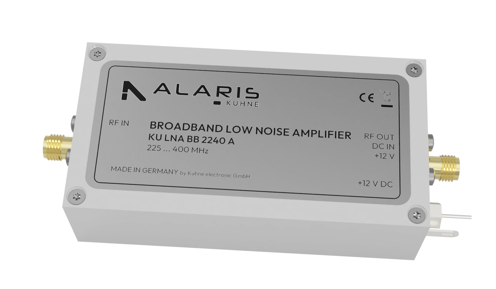 Low Noise Broadband Preamplifier, 225 ... 400 MHz (KU LNA BB 2240 A)