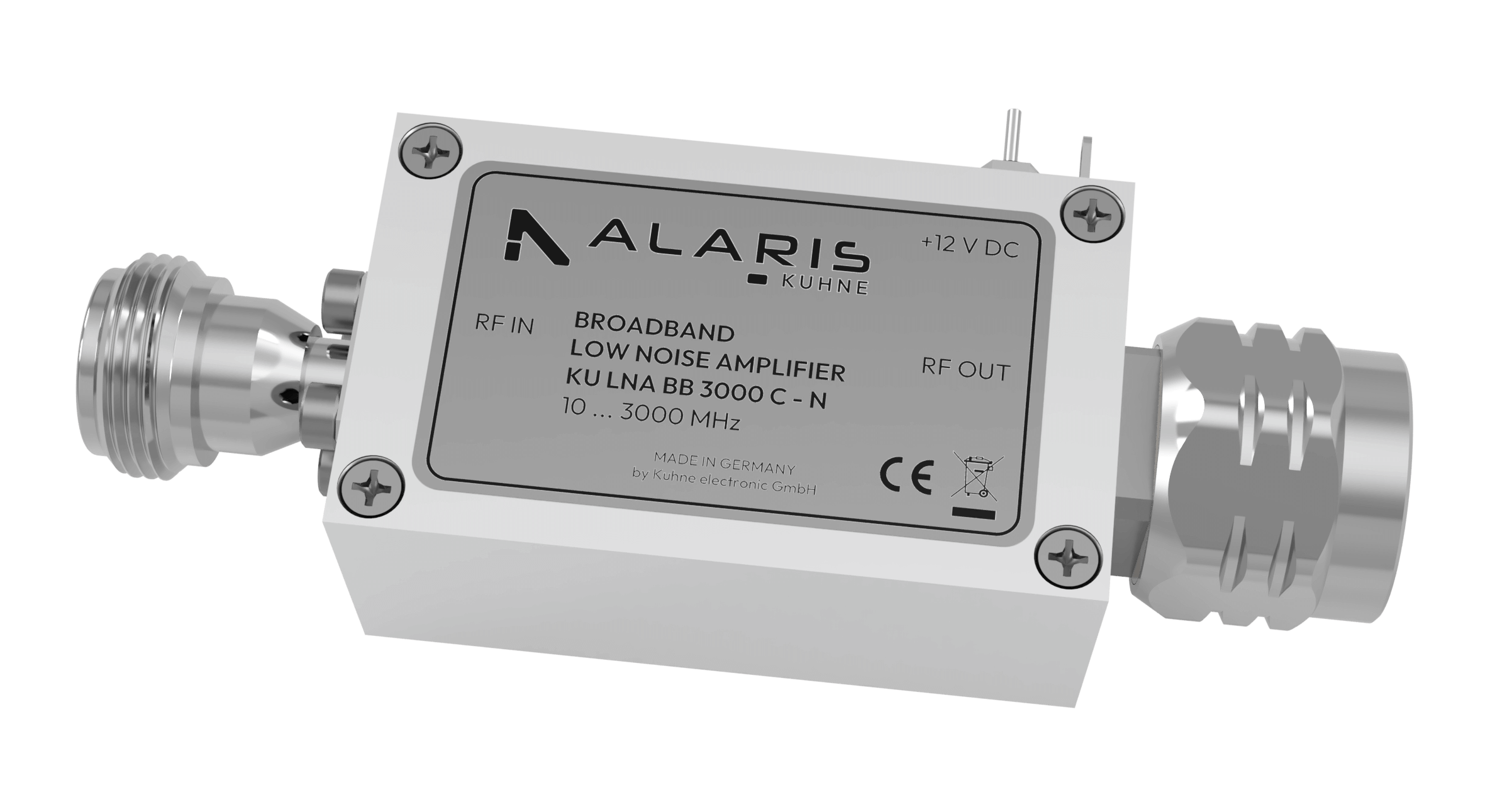 Low Noise Broadband Amplifier, 10 ... 3000 MHz (KU LNA BB 3000 C - N)