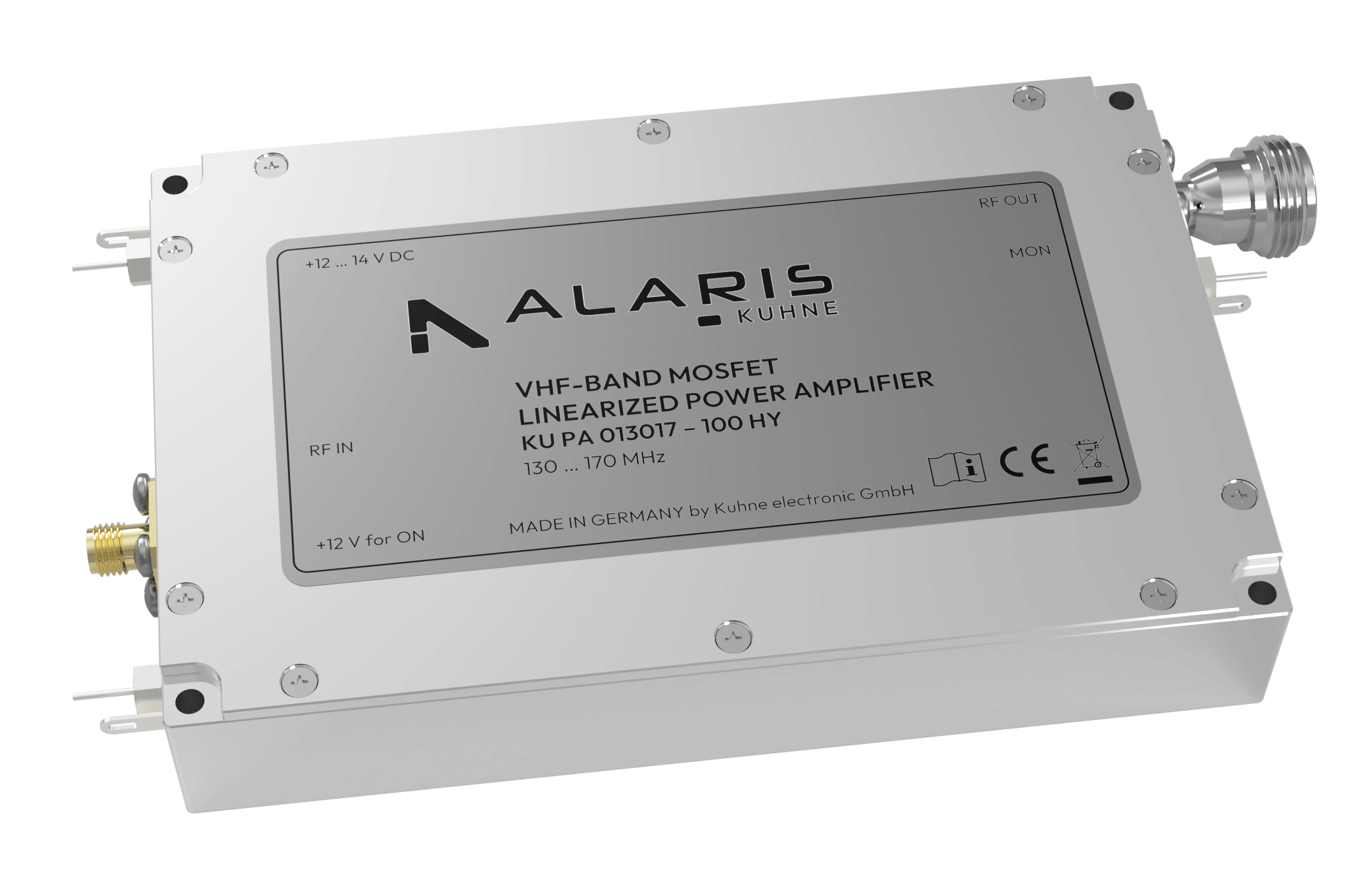 RF Power Amplifier, 130 ... 170 MHz, 100 W (KU PA 013017 - 100 HY)
