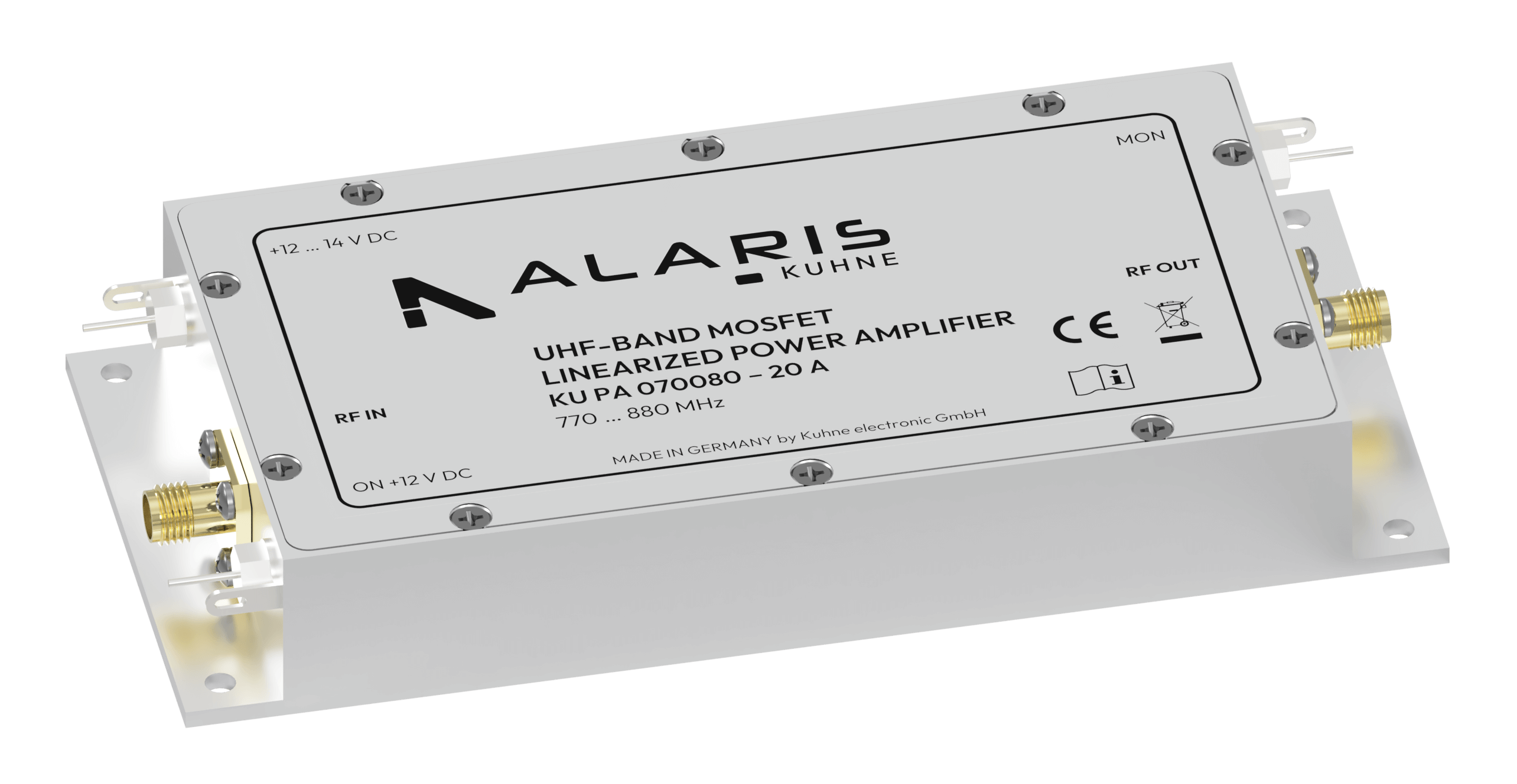 RF Power Amplifier, 770 ... 880 MHz, 20 W (KU PA 070080 - 20 A)