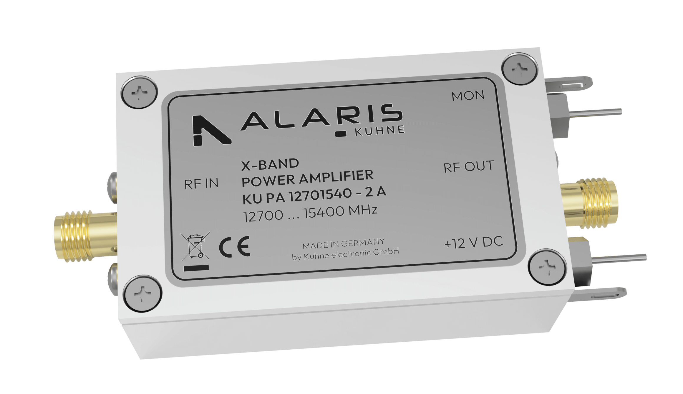 RF Power Amplifier, 12700 ... 15400 MHz, 2 W (KU PA 12701540 - 2 A)