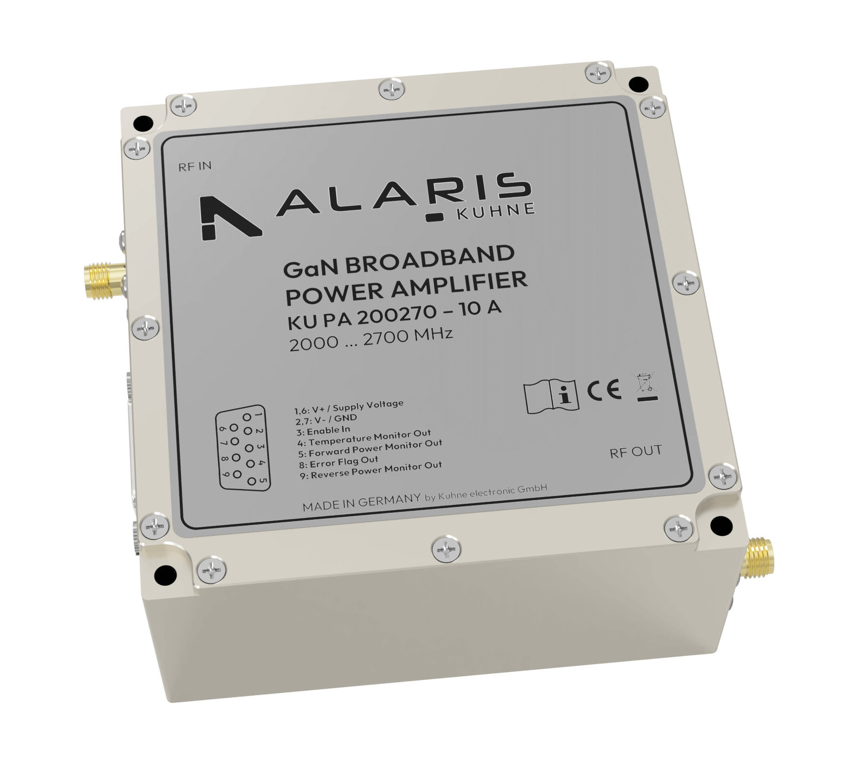 GaN-HEMT Power Amplifier, (KU PA 200270 - 10 A)