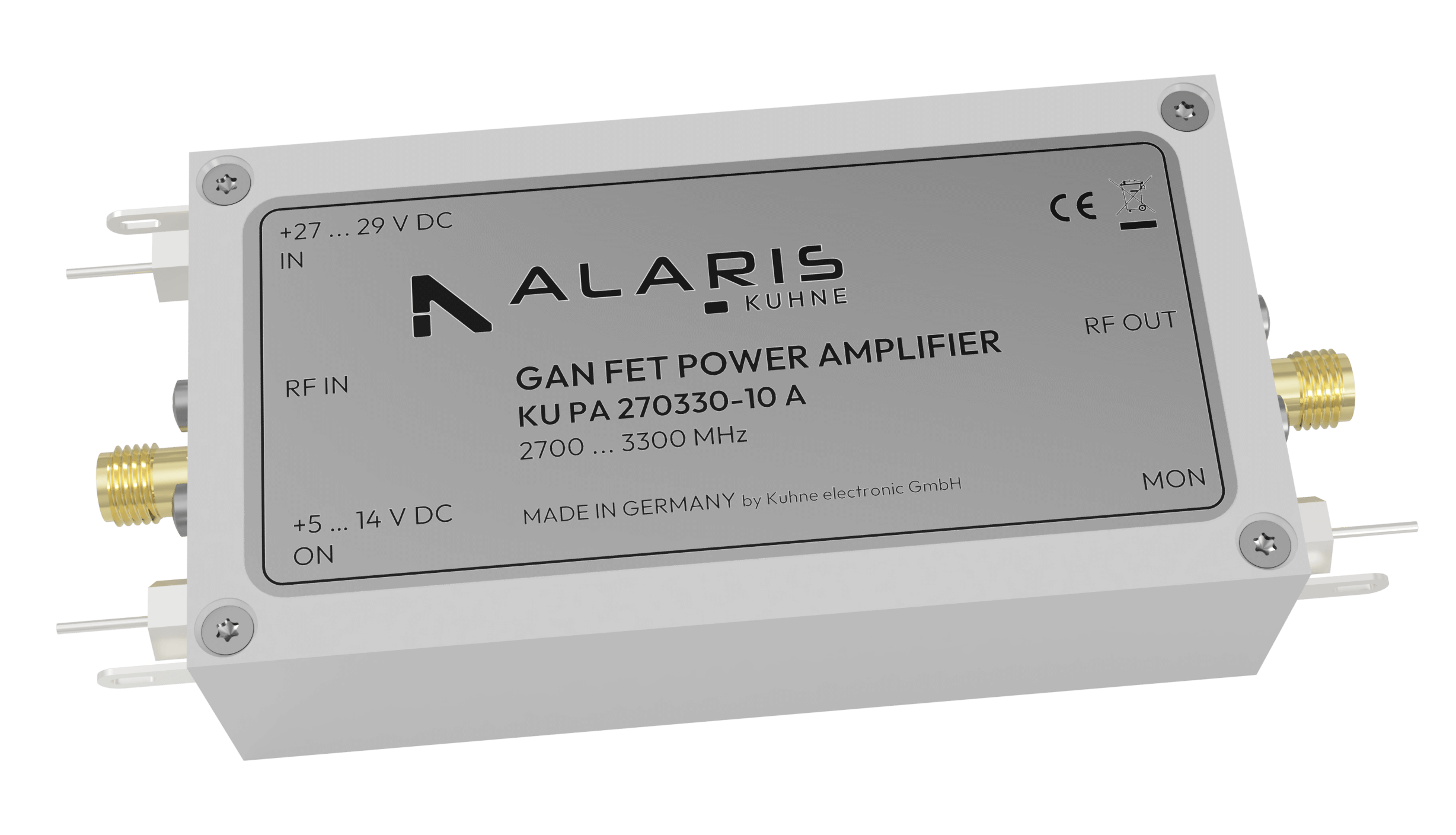 Power amplifier, 2700 ... 3300 MHz, 10W (KU PA 270330 - 10 A)
