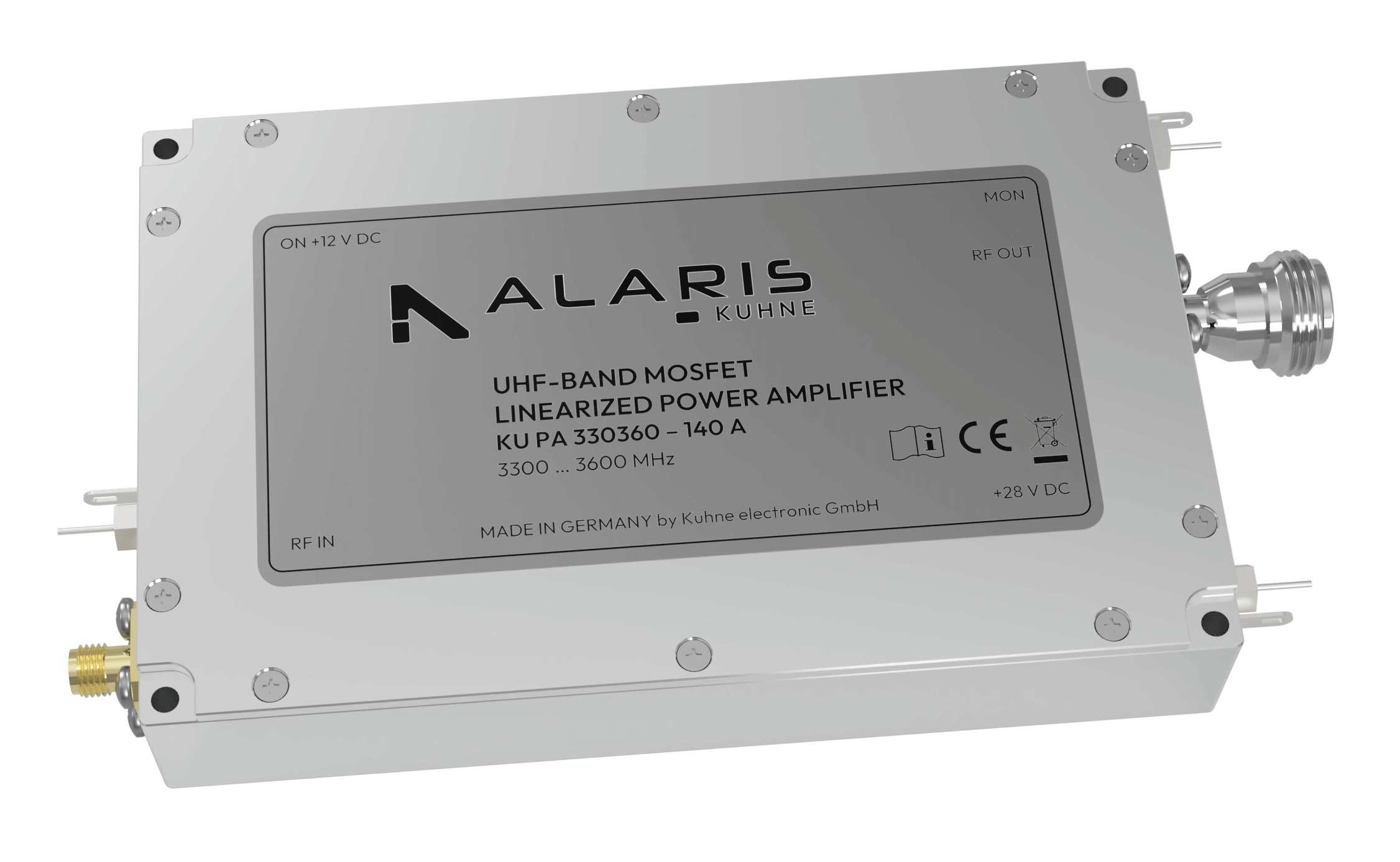 MOSFET Power Amplifier, 3300 ... 3600 MHz, 140 W (KU PA 330360 - 140 A)
