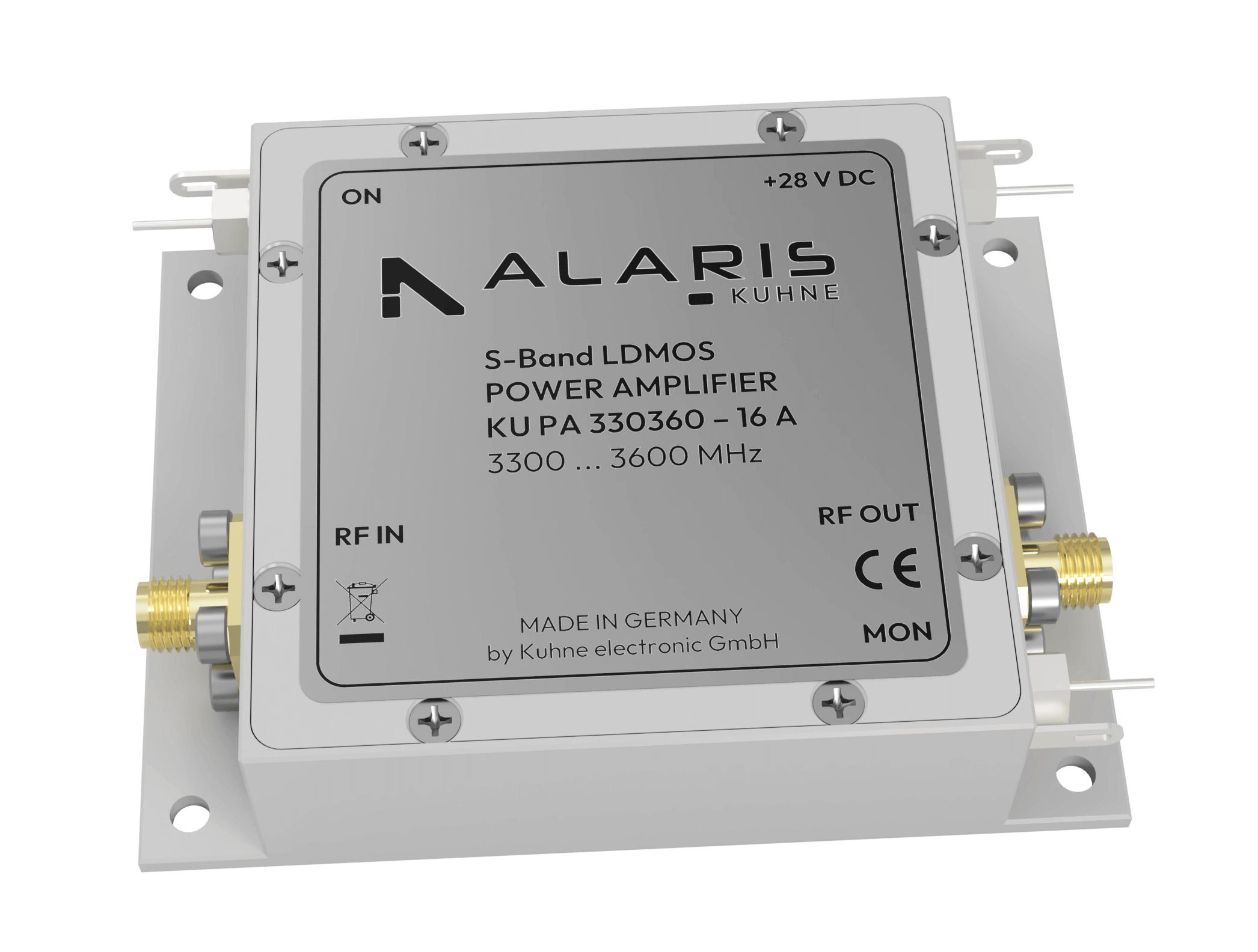 MOSFET-Power Amplifier, 3300 ... 3600 MHz, 16 W (KU PA 330360 - 16 A)