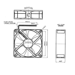 Fan 120 x 120, 12 V HP (FAN-120-120-12V-HP)
