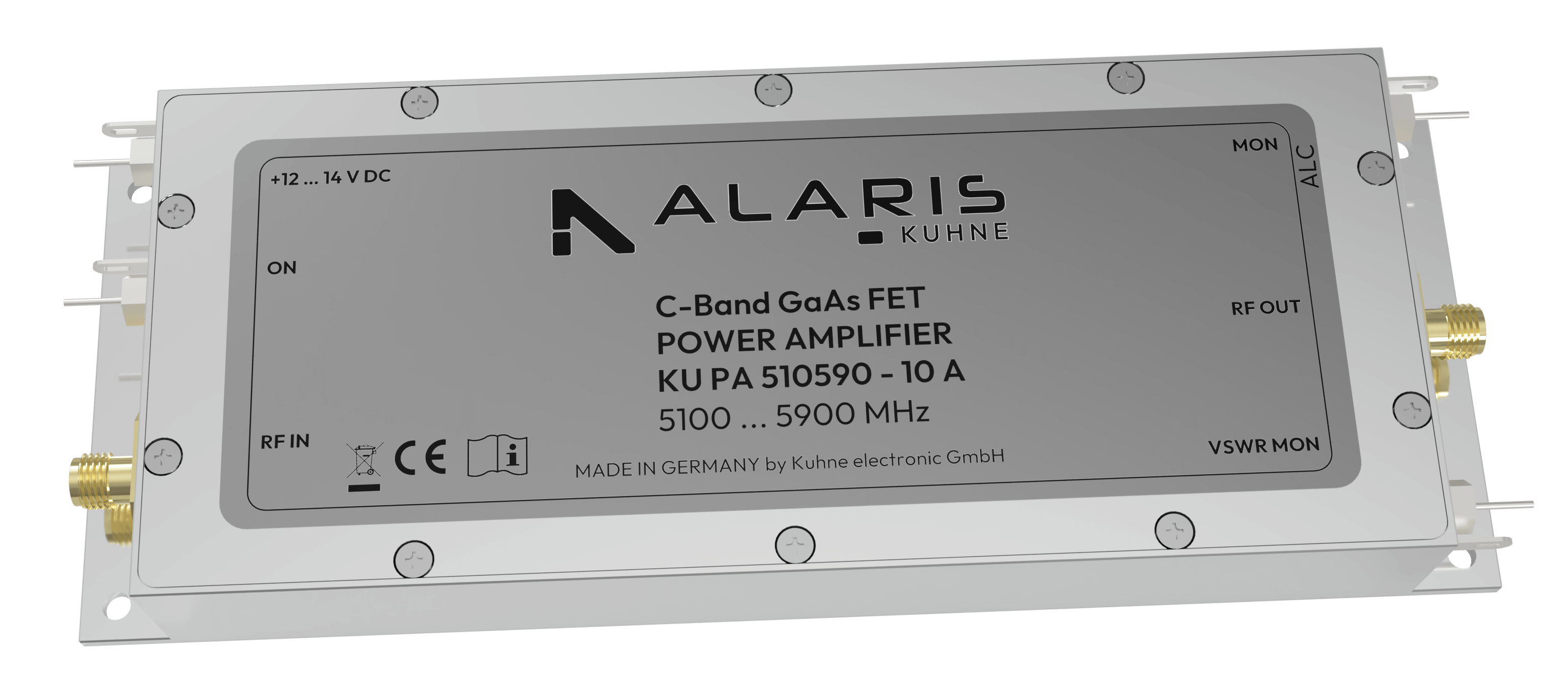 RF Power Amplifier, 5100 ... 5900 MHz, 10 W (KU PA 510590 - 10 A)