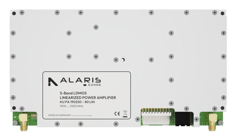 LDMOS Power Amplifier, 1900 ... 2500 MHz, 10 W COFDM Linear S-Band Power Amplifier (KU PA 190250 - 80 LIN)