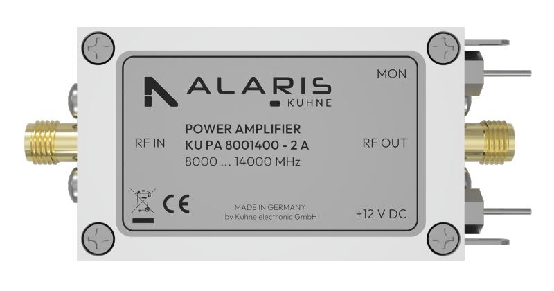 RF Power Amplifier, 8000 ... 14000 MHz, 2 W (KU PA 8001400-2A)