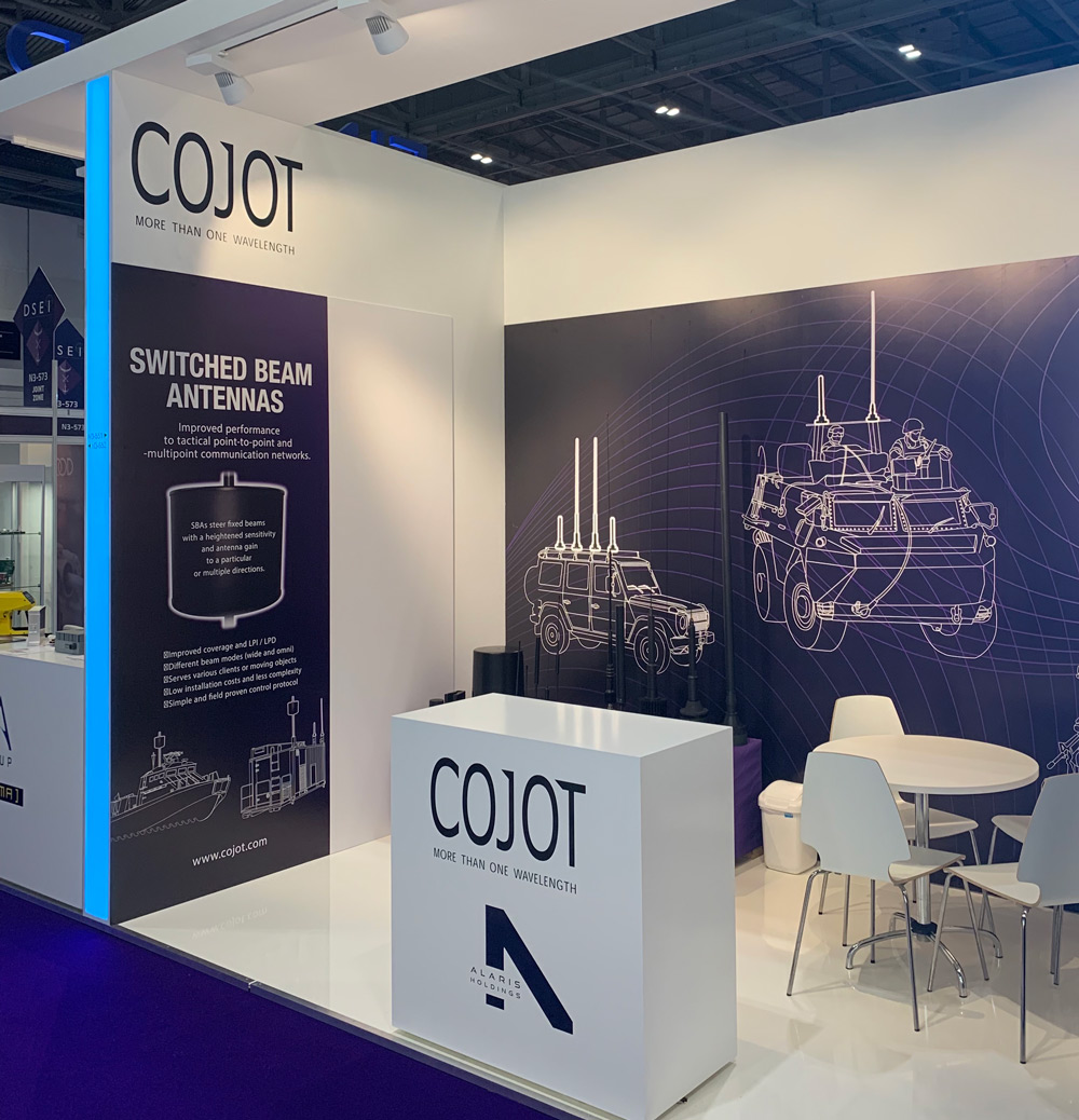 Alaris COJOT stand at DSEI 2019